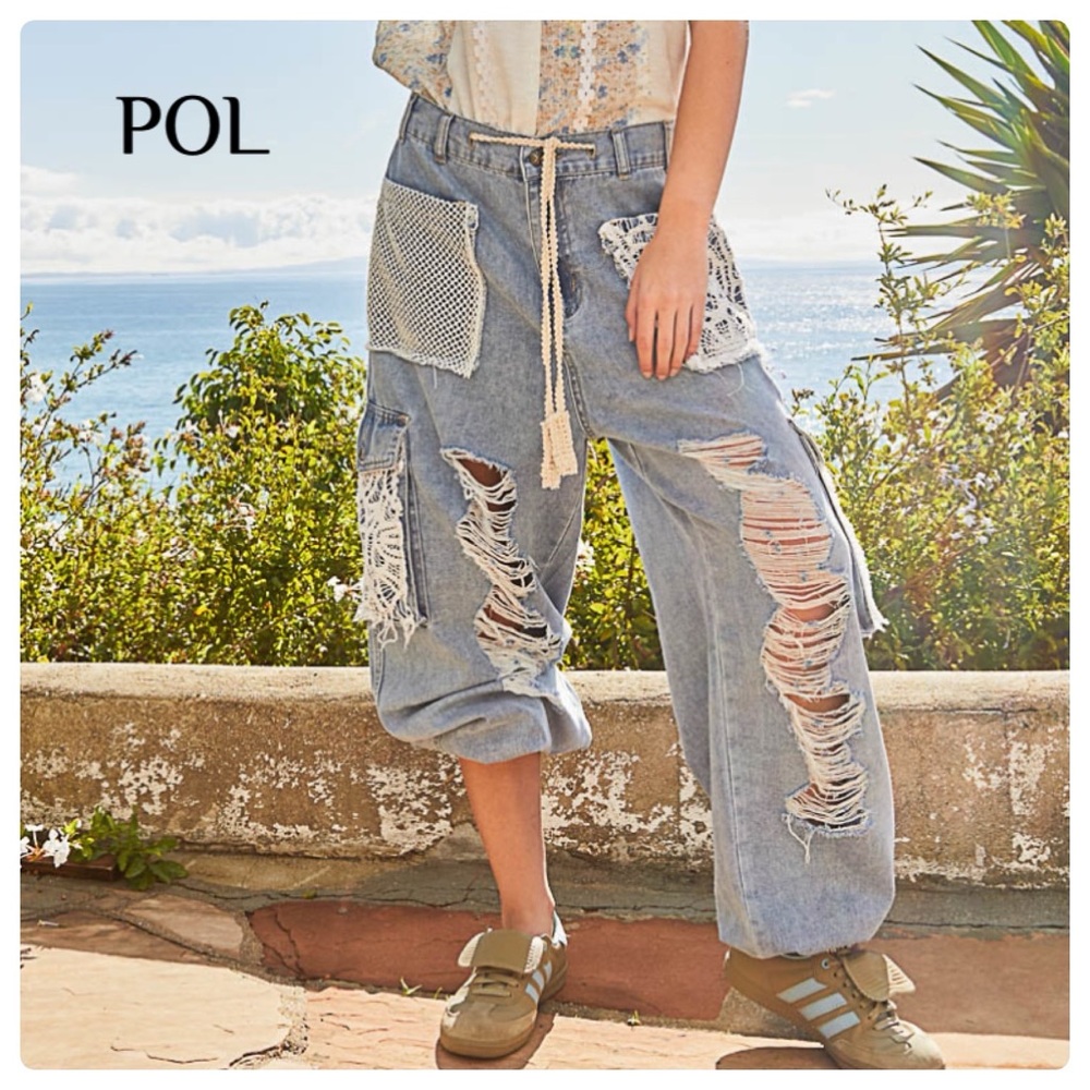 ❤️ POL denim cotton joggers